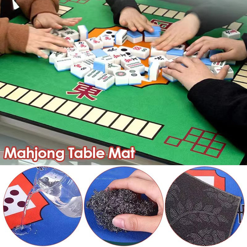 Mahjong Mat 88x88CM (เหมาะสําหรับโต๊ะสี่เหลี่ยม) MAHJONG MAT ผ้าปูโต๊ะไพ่นกกระจอก 麻桌垫
