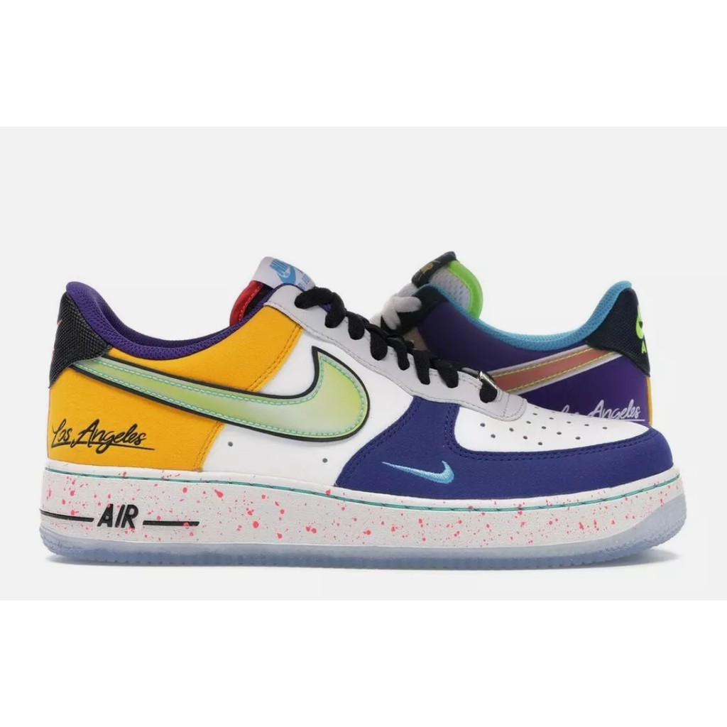 Nike Men 8.5US Air Force 1 Low What The La Ct1117-100