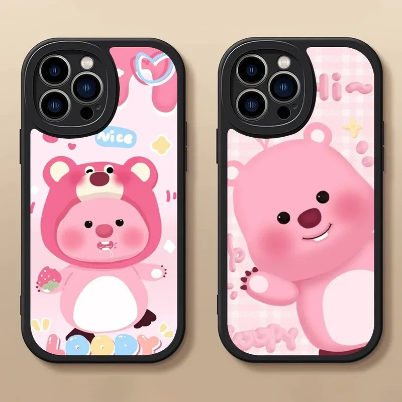 TP-1 P-Poro L-Loopy การ์ตูนน่ารักเคสโทรศัพท์สําหรับiPhone 14 17,15 11 12 13 X XR Pro MAX Plusเลนส์ป้