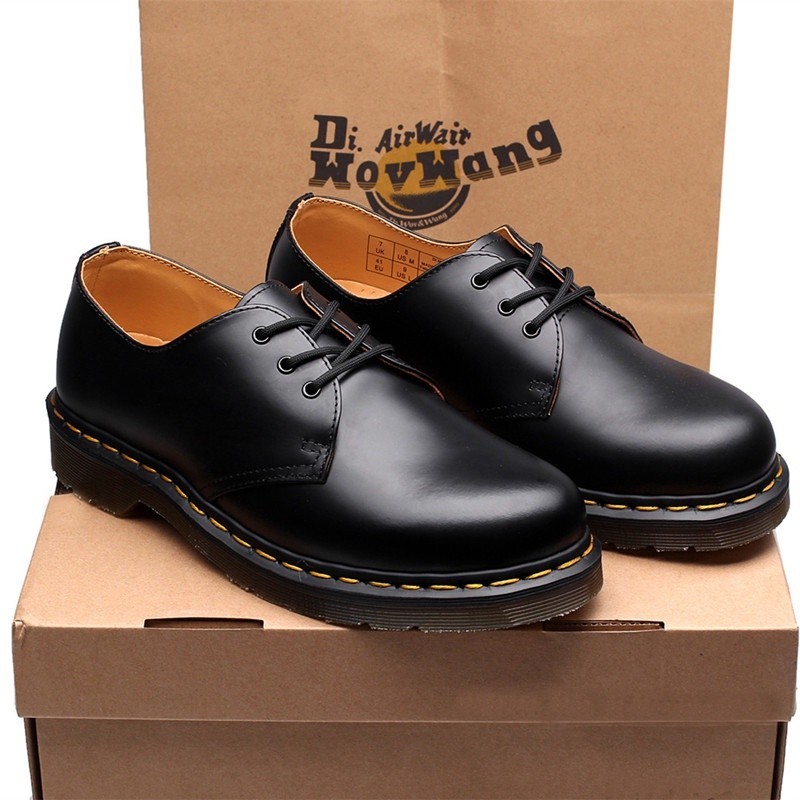 DR.MARTENS พร้อมส่ง ใหม่ รองเท้ามาร์ติน หนังวัวแท้ ผ้าออกซ์ฟอร์ด ข้อสั้น สไตล์อังกฤษ สําหรับผู้ชาย และผู้หญิง 35~47 A9ZM