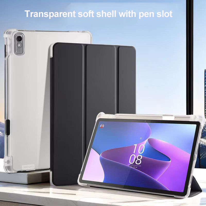 เคสอัจฉริยะ พร้อมช่องใส่ปากกา สําหรับ Lenovo Tab M11 11 นิ้ว 2024 Xiaoxin Pad 11 2024 P11 2nd Pad 11.5 M10 Plus 10.6 P11 Plus Pro 11.5