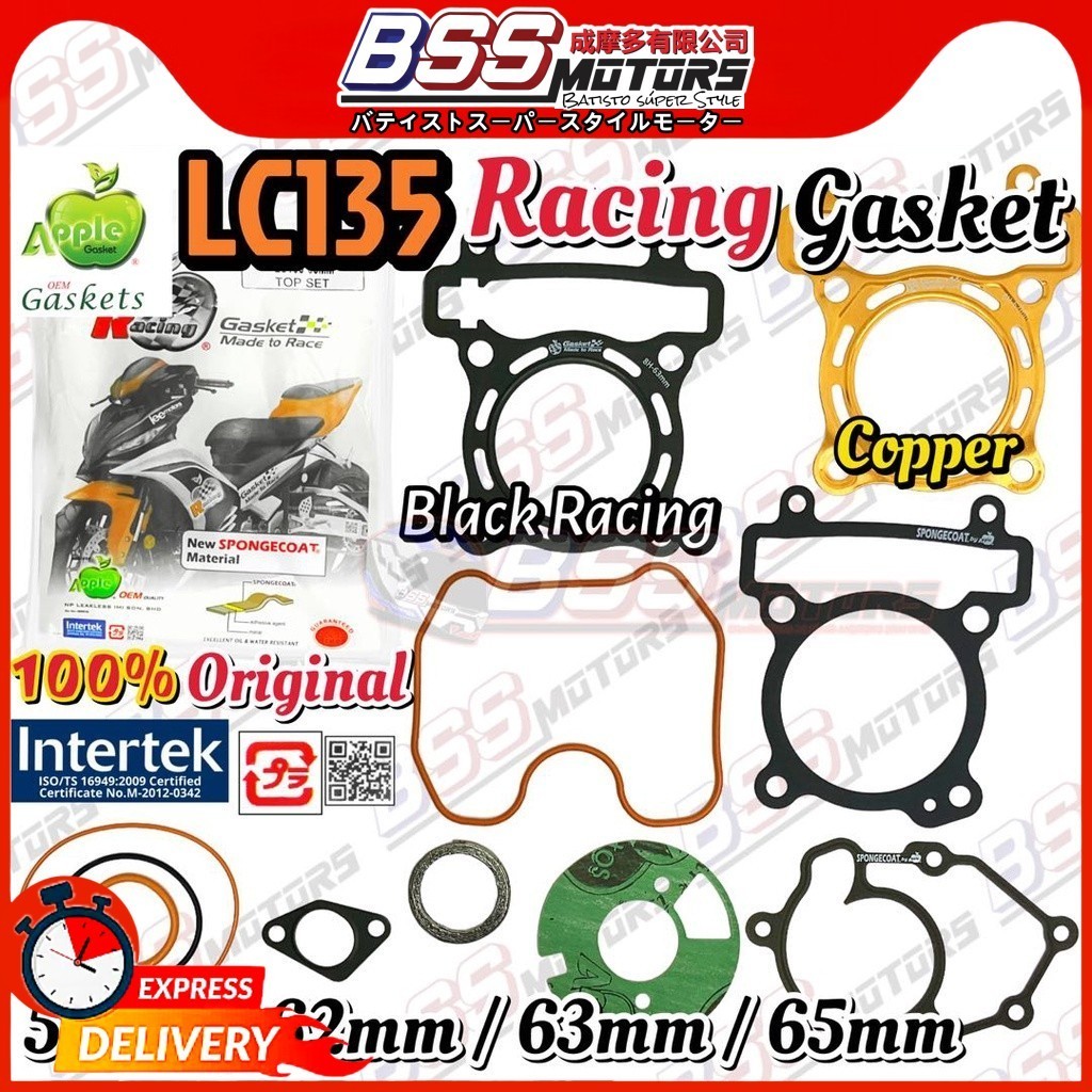 TOP SET ปะเก็น Yamaha LC135 Apple Racing 57MM / 60MM / 62MM / 63MM / 65MM Racing ปะเก็น 135LC