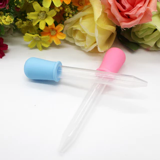 หลอดหยดพลาสติก 5 ml.หลอดหยดซิลิโคน หลอดหยดสำหรับเด็ก Dropper for kids ขนาดใหญ่ หลอดหยดขนม หลอดหยดสี ทำขนม น้ำหอม