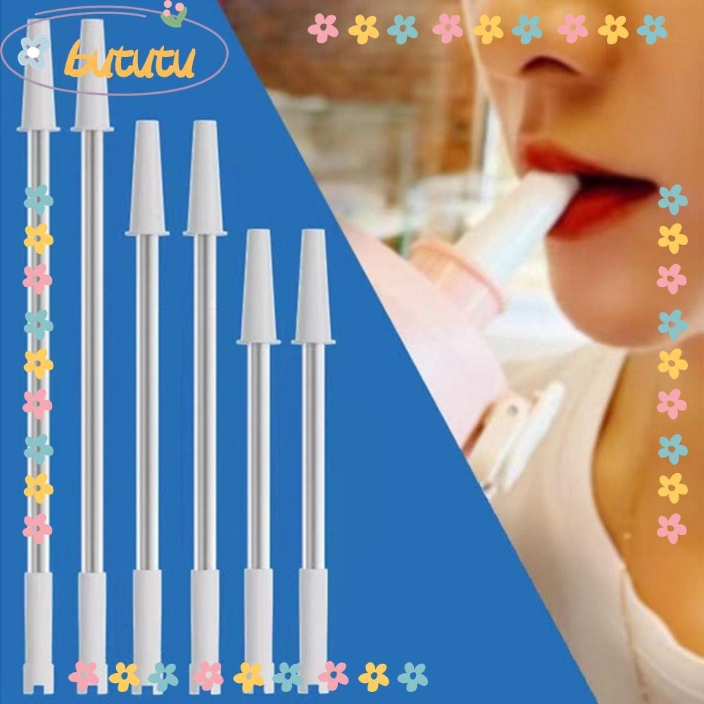Bututu หลอดดูดน้ําซิลิโคน ความจุขนาดใหญ่ 22-34 ซม. 4 ชิ้น