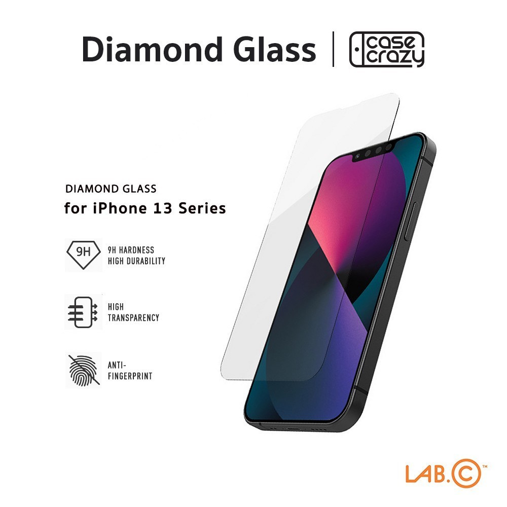 LAB.C ฟิล์มกระจก Diamond Glass สำหรับ iPhone 13mini / 13 ,13Pro / 13 Pro Max