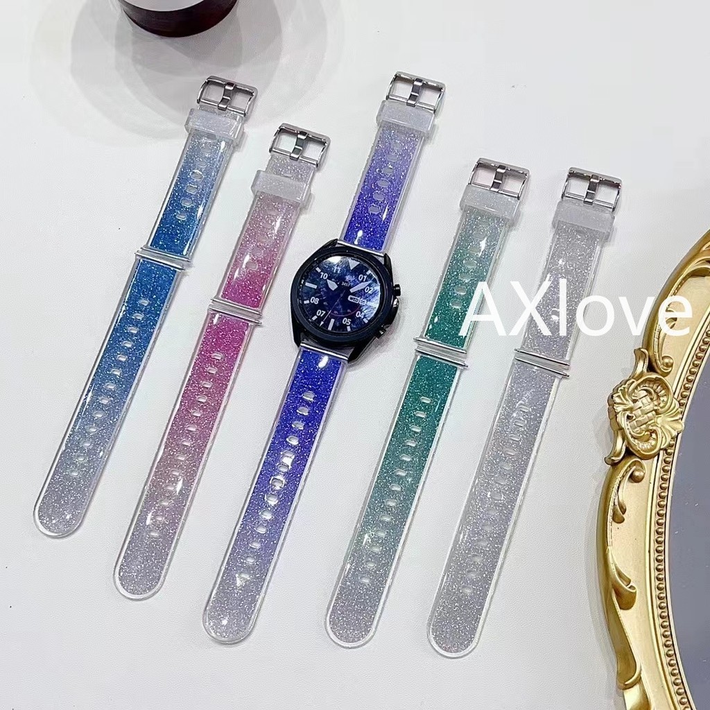 สายนาฬิกาข้อมือ แบบใส 20 มม. 22 มม. สําหรับ Samsung Galaxy Watch 6 5 4 Pro 44 มม. 40 มม. Huawei Watch 4 3 GT3 Pro 46 มม. 45 มม.