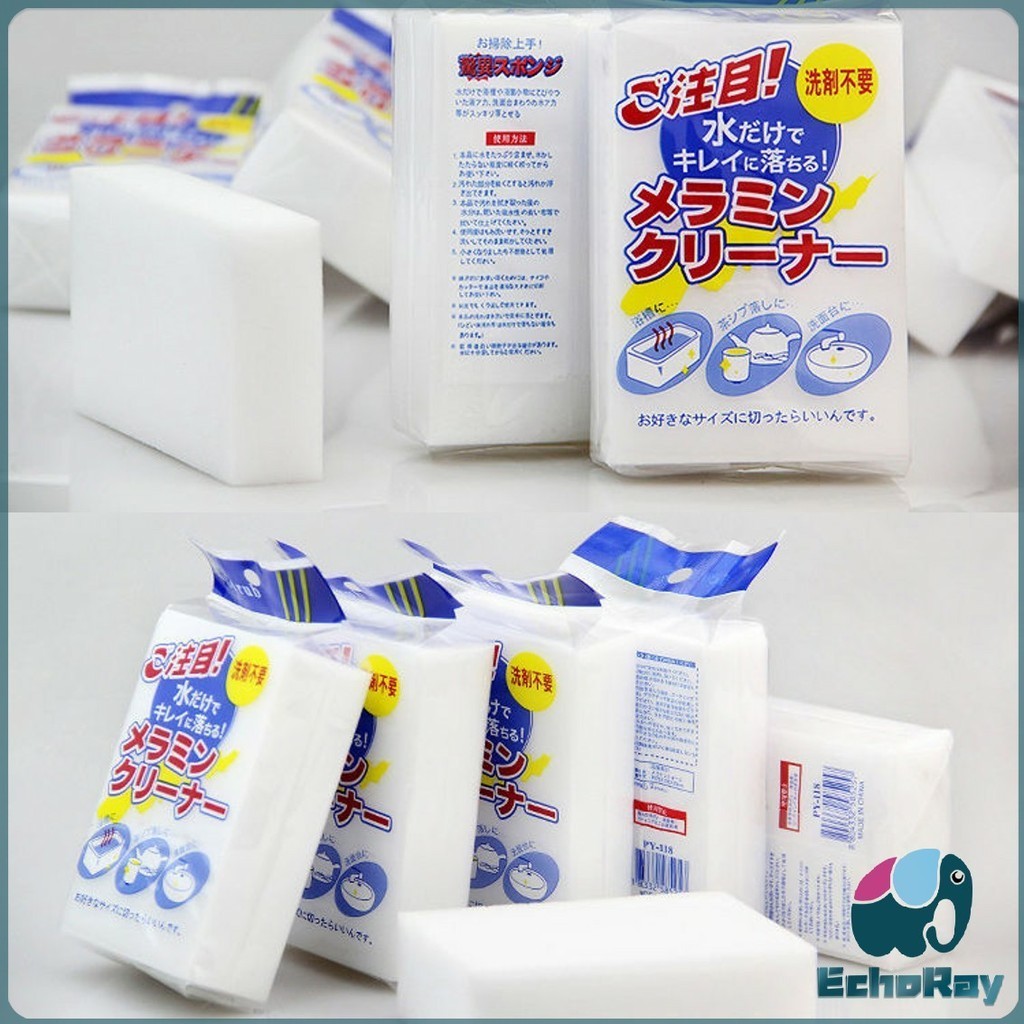 E.R ฟองน้ำมหัศจรรย์ ฟองน้ำนาโน **สินค้าพร้อมส่ง** magic sponge