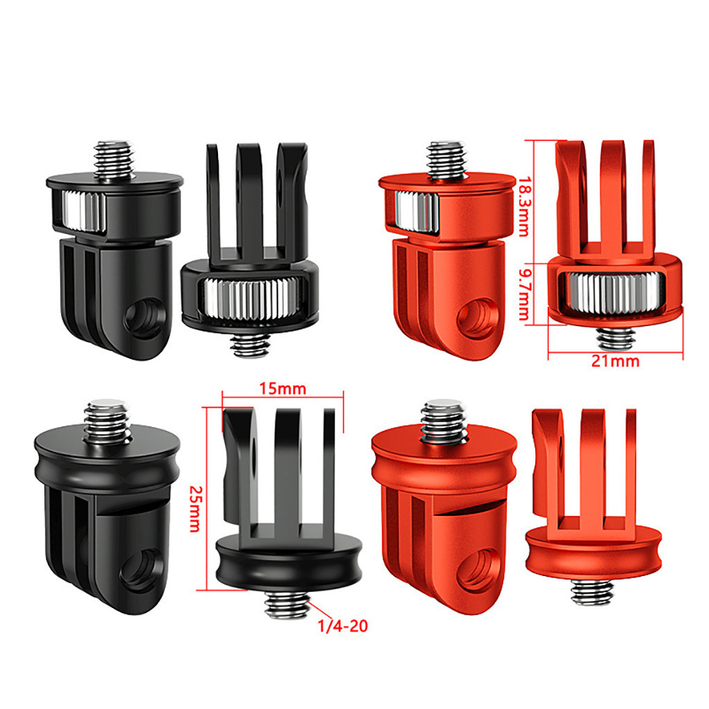 Feichao อะแดปเตอร์ขาตั้งกล้อง หมุนได้ 360 องศา 1/4 นิ้ว สําหรับ GoPro Hero 12 11 10 9 8 Insta360 One