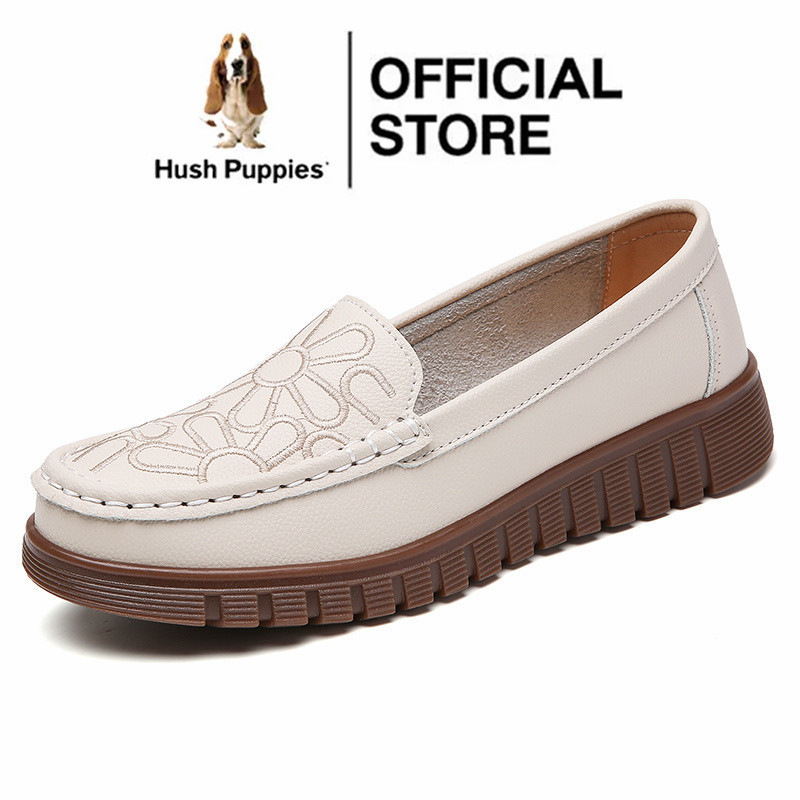 Hush Puppies รองเท้าโลฟเฟอร์ ส้นแบน แบบสวม สําหรับผู้หญิง