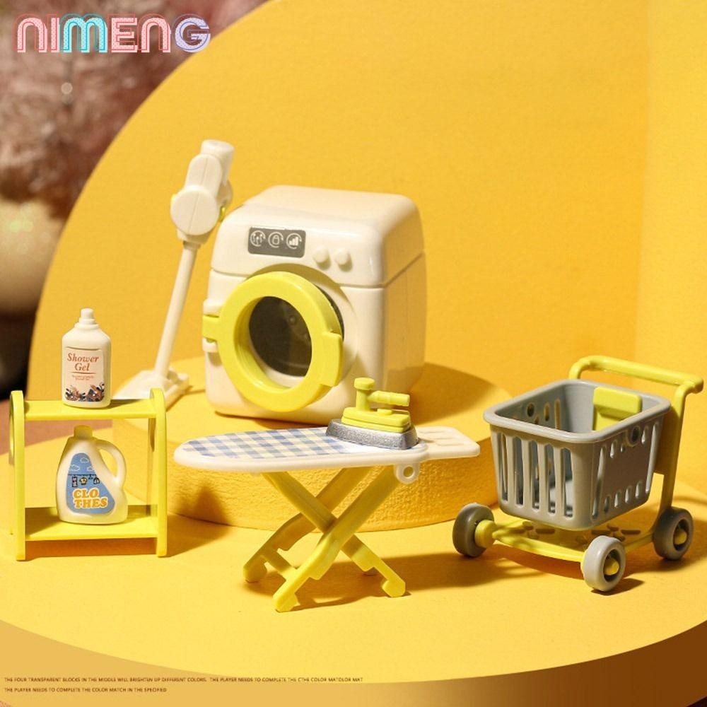 Nimeng โมเดลเก้าอี้ไม้จิ๋ว 1/12 10 แบบ สําหรับตกแต่งบ้านตุ๊กตา