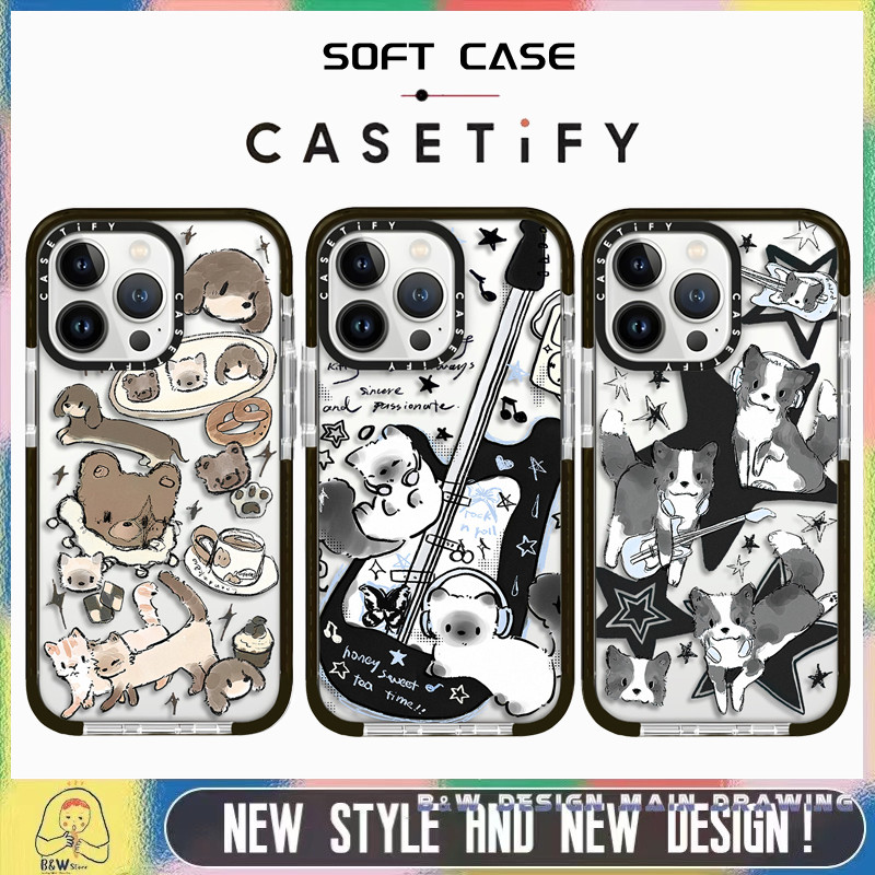 เคสโทรศัพท์มือถือแบบนิ่ม กันกระแทก ลายสุนัขดํา สําหรับ iPhone 15ProMax 15Pro 15Plus 15 14 13 12 11 Pro MAX X XR XS MAX