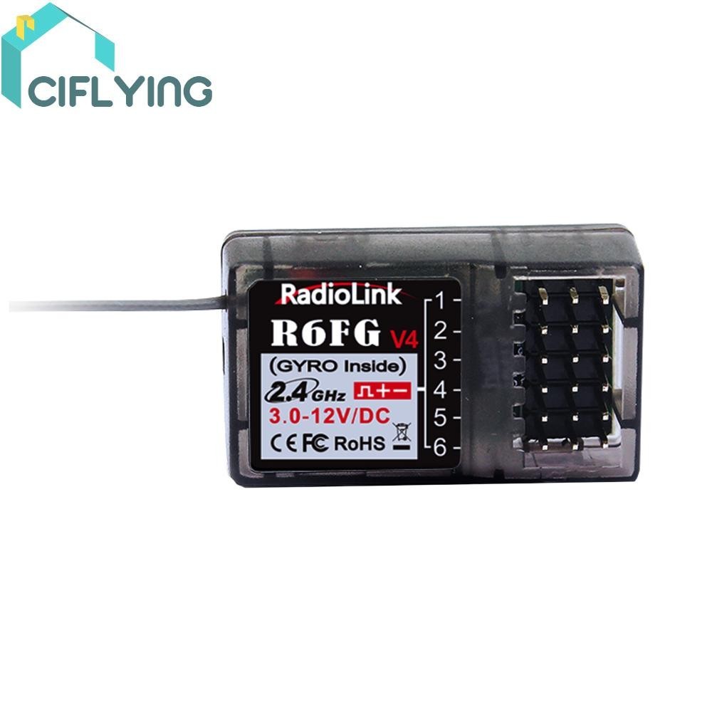 R6fg ตัวรับส่งสัญญาณวิทยุ 6CH 2.4G ขนาดเล็ก สําหรับรถบังคับ RC4GS V2 RC6GS V2 [Ciflys.Th]