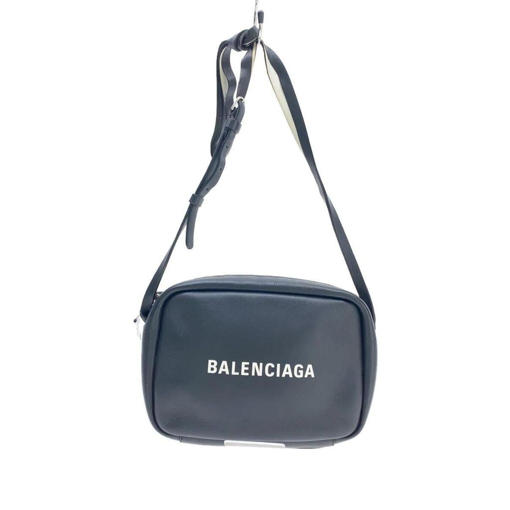 Balenciaga กระเป๋าสะพายไหล่ หนัง สีดํา มือสอง สไตล์ญี่ปุ่น
