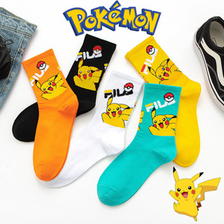 ถุงเท้าผ้าฝ้าย ลายโปเกม่อน ปิกาจู เหมาะกับของขวัญวันเกิด คริ…