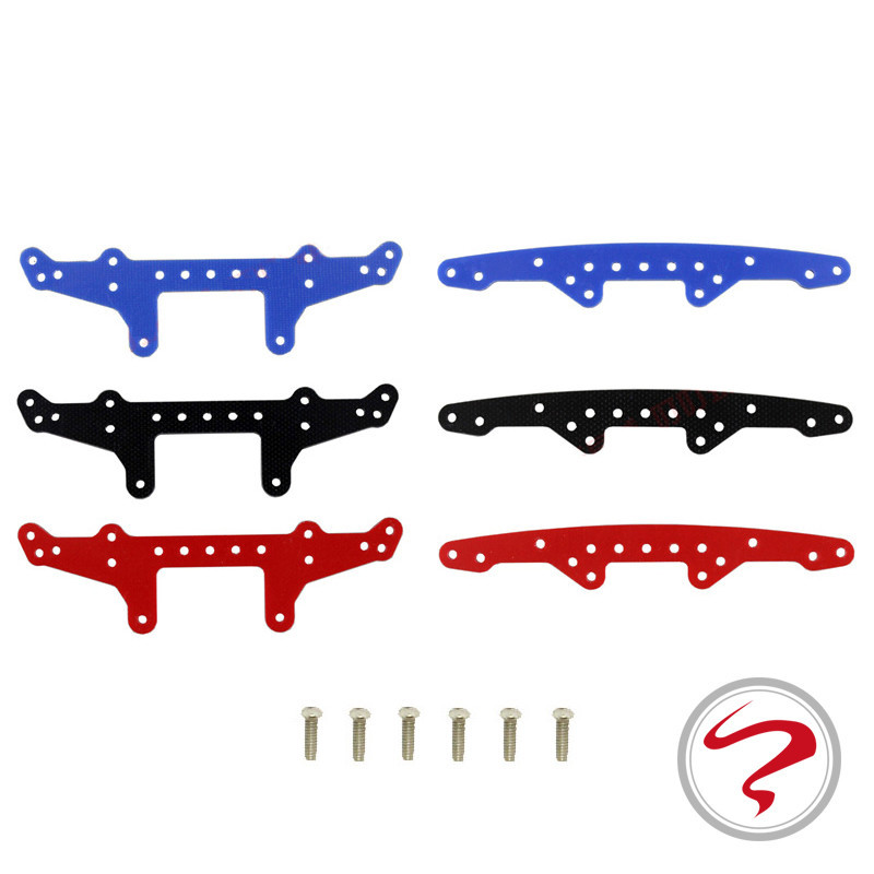 บ้าน @ อุปกรณ์ขับเคลื่อนสี่ล้อ Tamiya แบบโฮมเมด X ด้านล่างก๊อกน้ําไฟเบอร์สีดํา Phoenix Tail 15242 15