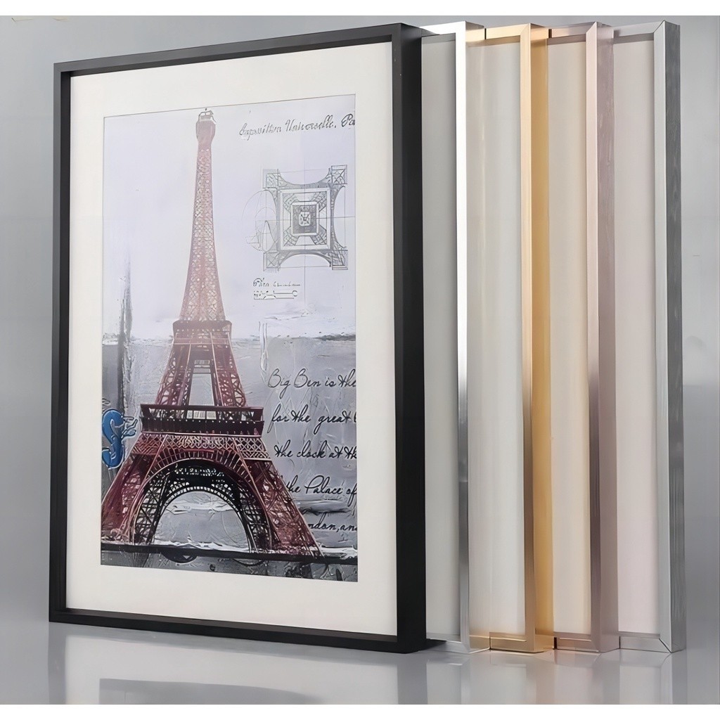 กรอบร A2/A3 กรอบรูปตกแต่งบ้าน Ins กรอบรูปอลูมิเนียมบางเฉียบขนาดใหญ่กรอบรูปปริศนา กรอบรูปอลูมิเนียม  แบบบางพิเศษ
