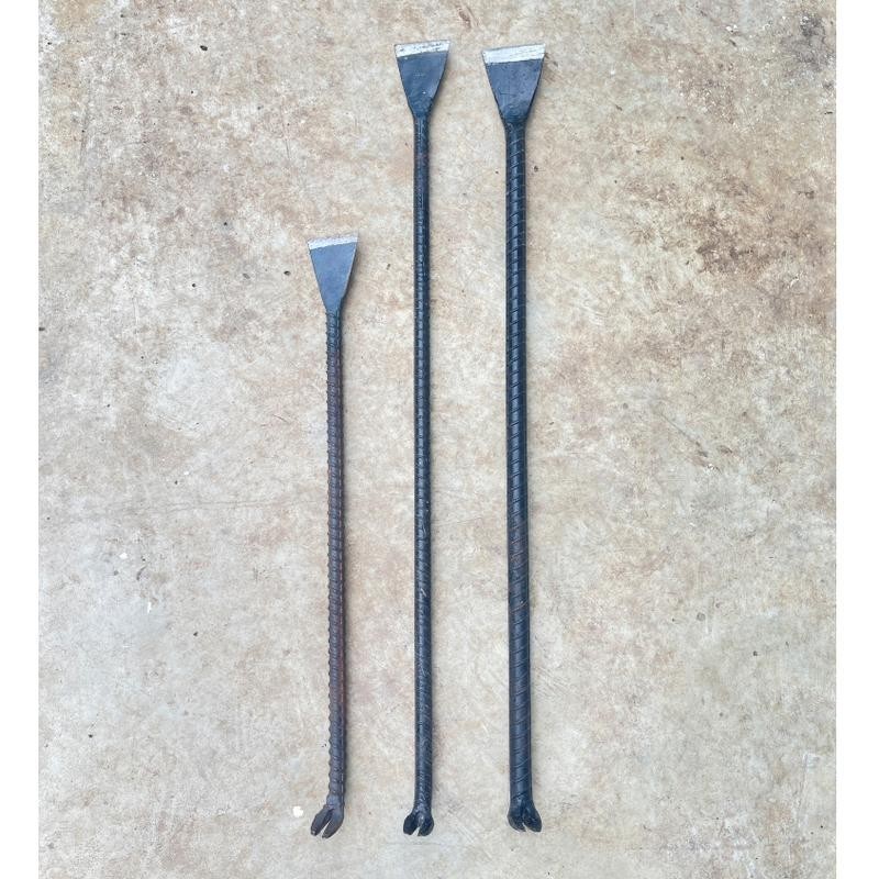 เหล็กชะแลง ชแลง ชะแรง ทำจากเหล็กข้ออ้อย ยาว 1 เมตร