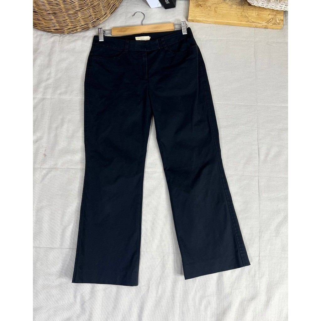 @ (A915) Blue De Bresse ไซส์ 38 กางเกงลำลองผ้าคอตตอนผ้าดีมาก สีดรอปลงนิดนึงนะคะตัวนี้ เอว 29 เป้า 11