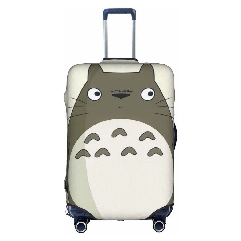 ผ้าคลุมกระเป๋าเดินทาง ป้องกันรอยขีดข่วน ล้างทําความสะอาดได้ ลายการ์ตูน Totoro ขนาด 18-32 นิ้ว