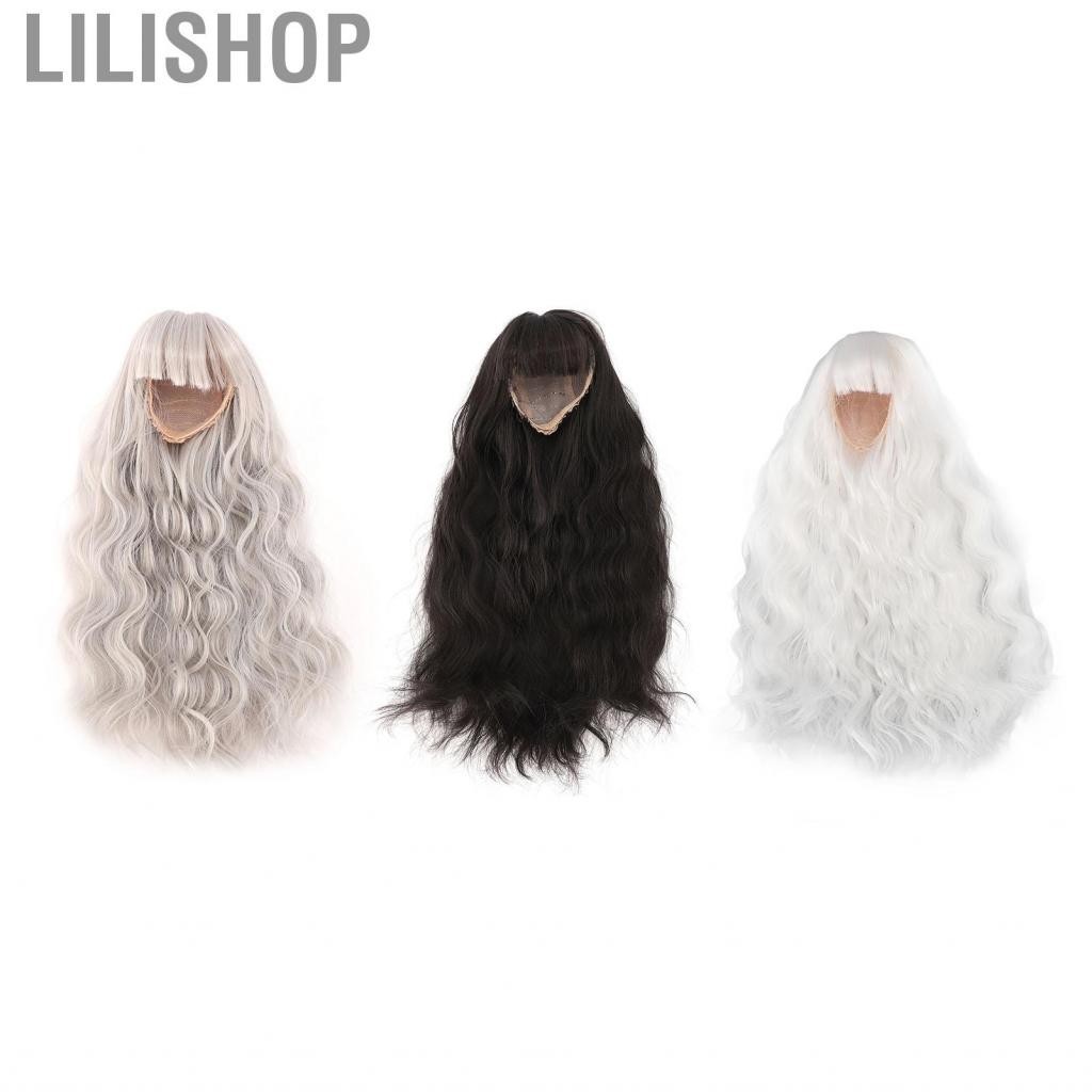 Lilishop วิกผมหยิกยาวตรงบางตุกตาตกแต ่ งไปที่ 7.3-8.3 นิ้ วอเสก นรอบวงศีรษะ