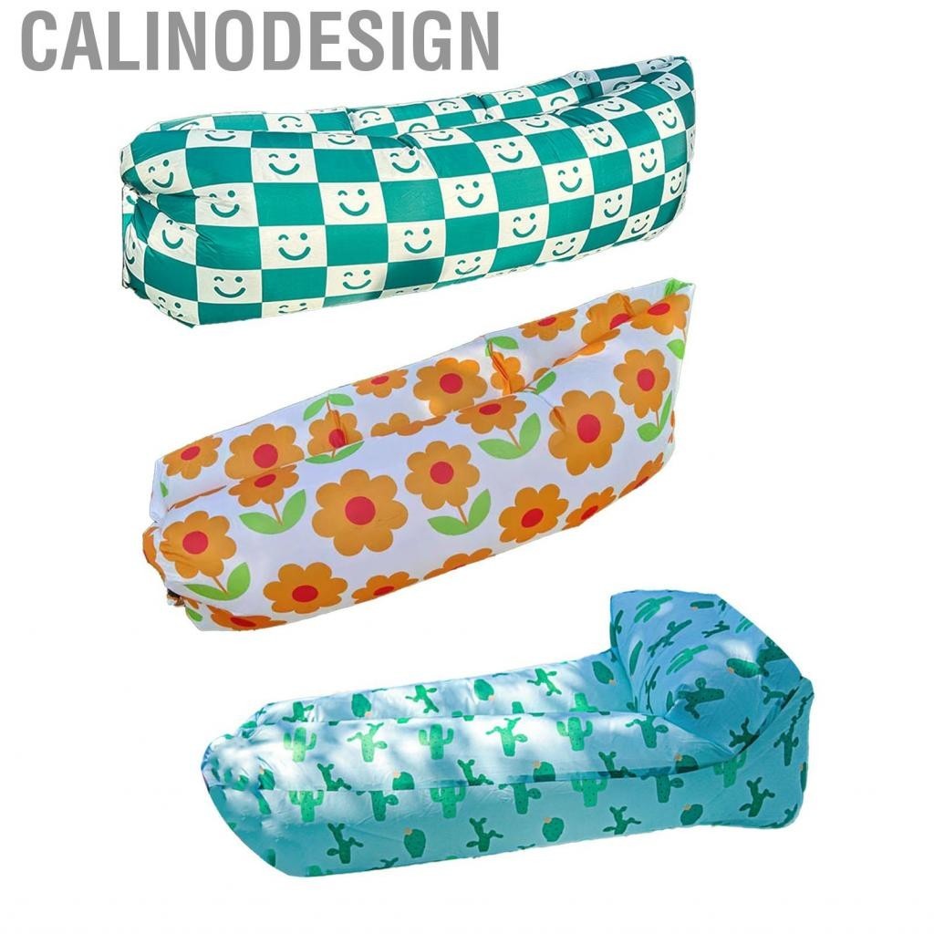 Calinodesign Inflatable Lounger  Foldable Air Chair Good Load Bearing Capacity for Hiking