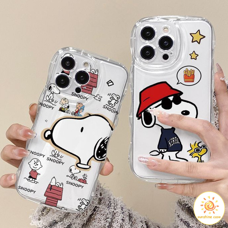 [ส่วนลด]เคสโทรศัพท์ใสลายการ์ตูน Snoopy สุดน่ารัก เคส ไอโฟน 11 For iPhone12 13 14 15 Pro MAX X XS XR XS 7 8 Plus SE2020