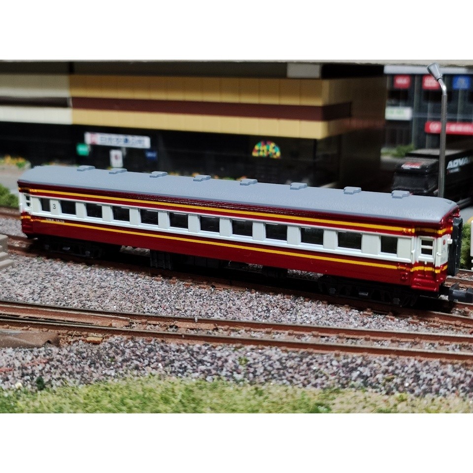 รถสะสม โมเดลรถไฟไทย ตู้โดยสารชั้น3 บชส รถนอน JR รถนอน CNR N Scale * มือสอง *