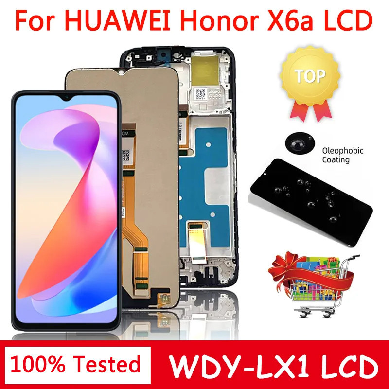 6.75 "ทดสอบ X6A LCD สําหรับ Huawei Honor X6a จอแสดงผล LCD Touch Screen Digitizer Assembly เปลี่ยน WD