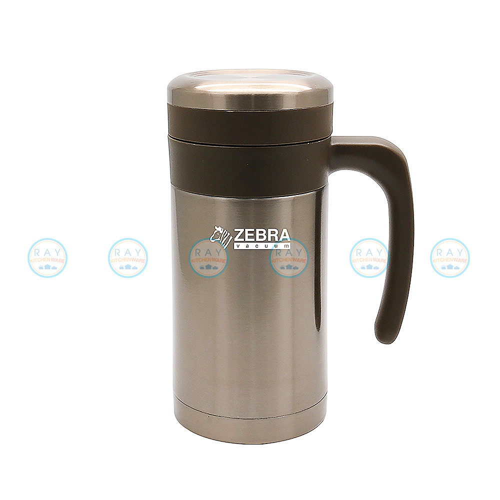 แก้วน้ำ Zebra ถ้วยน้ำสุญญากาศ Picnic II 0.45 ลิตร สีทองเข้ม 912711 หัวม้าลาย แก้วเก็บความเย็น ถ้วยเก