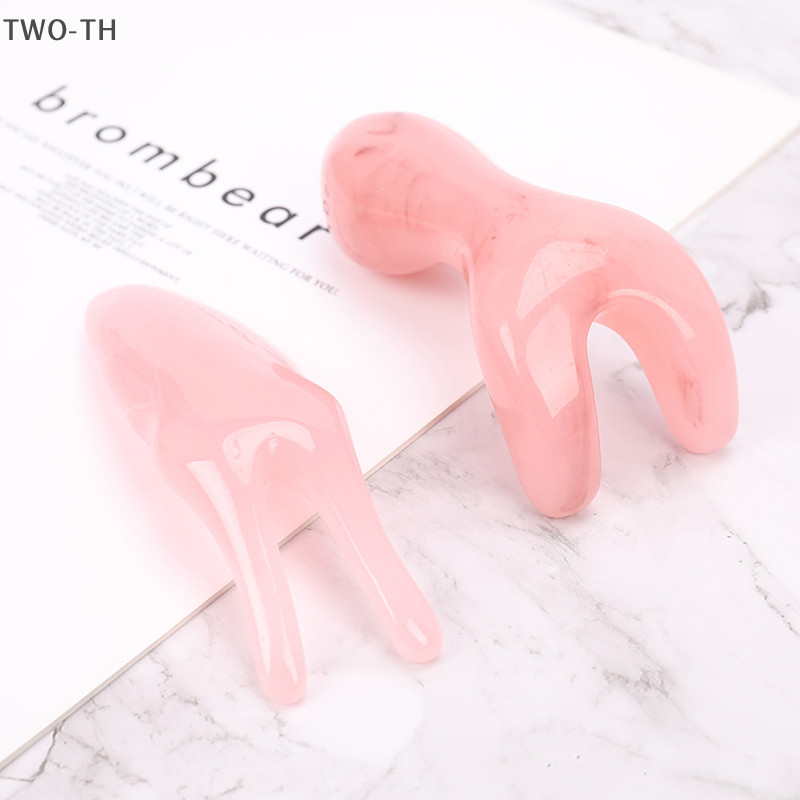 Two-th แผ่นกัวซาเรซิ่นธรรมชาติ สําหรับนวดใบหน้า จมูก