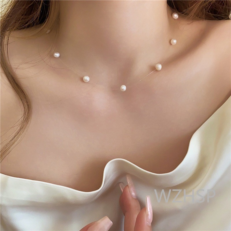 สร้อยคอ ประดับไข่มุก หรูหรา สไตล์มินิมอล