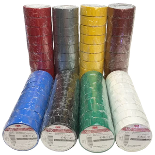 [ 10ชิ้น ] TAPE-3M-150 เทปพันสายไฟ ทนแรงดันไฟฟ้าได้ 600V 3/4นิ้ว ยาว 10เมตร สามเอ็ม เทปฉนวนไฟฟ้า Adhesive and Tape ใช...