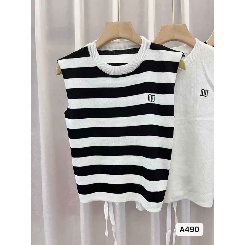Xiao เสื้อยืดคอกลม แขนกุด ทรงหลวม สไตล์เกาหลี สําหรับผู้หญิง JVD1