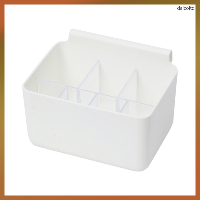 Daicoltd กล่องเก็บช้อนส้อม ถาดแขวนตู้เย็น กล่องอุปกรณ์สไลด์ประตูออแกไนเซอร์ ตู้แช่แข็ง ขนาดเล็ก