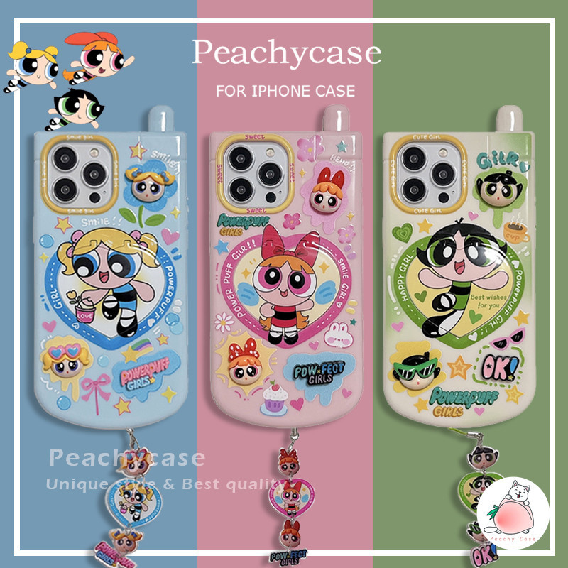 เคสโทรศัพท์มือถือ TPU กันกระแทก ลายการ์ตูนผู้หญิง 3D พร้อมจี้ห้อยโทรศัพท์ แนวสร้างสรรค์ สําหรับ iPhone 15 14 13 12 Pro Max 11