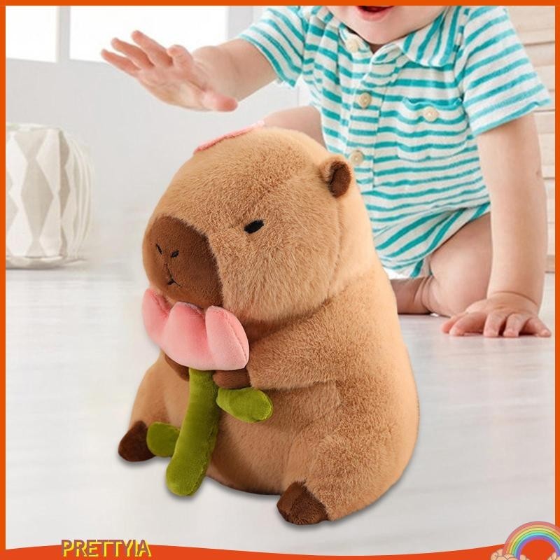 [PrettyiaTH] ของเล่นตุ๊กตาสัตว์ Capybara 30 ซม. สําหรับตกแต่งห้องนอนเด็ก ผู้ใหญ่ วัยรุ่น เด็กผู้ชาย เด็กผู้หญิง