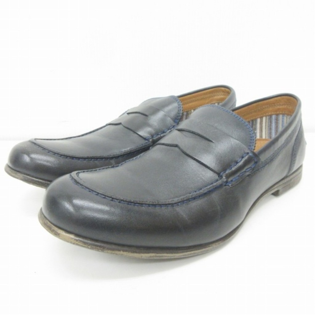 Stefano Rossi Coin Loafers Slip-on Leather Shoes 42 ■SH ■122 Direct from Japan Secondhand
