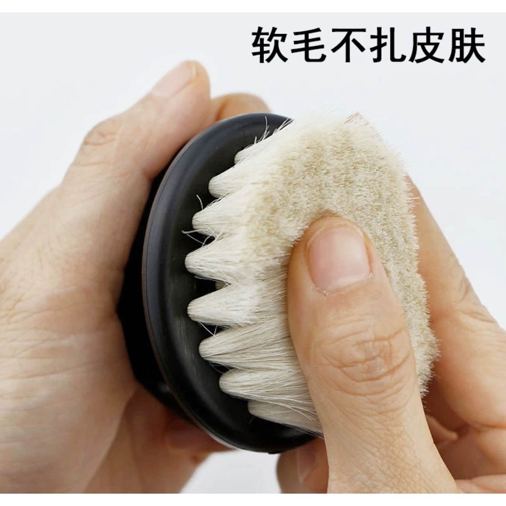 แปรงปัดฝุ่นขนแกะผสมไฟเบอร์ แปรงปัดฝุ่นเล็บ แปรงปัดเล็บ ปัดผงฝุ่นเล็ย ด้ามจับถนัดมือ มี 2สี - รูปที่ 3