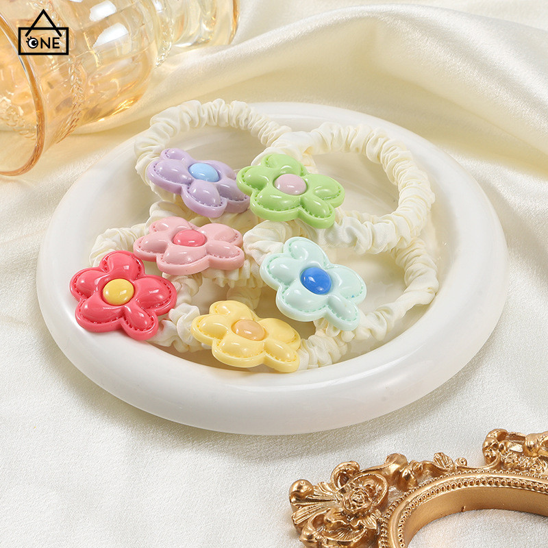 COD❤️ดอกไม้ลำไส้เล็กผมเชือกสาวหวานผมหางม้าน่ารักยางยืดเด้งสูง-a.one