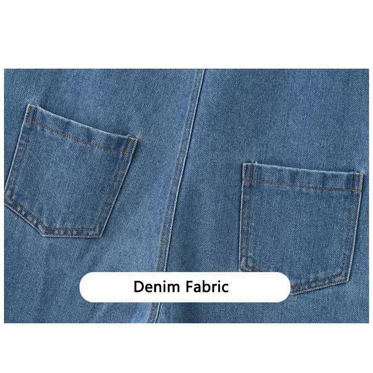 ชุดเอี๊ยมกางเกงยีนขายาว ทรงหลวม ขนาดใหญ่ สําหรับเด็กผู้หญิง อายุ 120-170 ปี มี 4 ช่อง