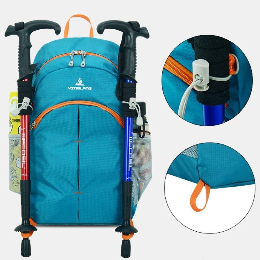 Trendyzone กระเป๋า Duffle, กระเป๋าเป้สะพายหลังพับได้ขนาดใหญ่น้ําหนักเบาพิเศษ, กระเป๋าเป้สะพายหลังปั่นจักรยานซิปกันน้ําแบบลําลองสําหรับการเดินทางกลางแจ้ง
