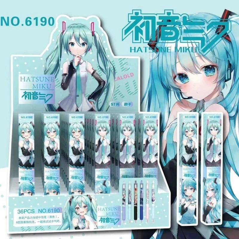 1 ชิ้น อะนิเมะ Hatsune Miku 0.5 มม. ปากกาเจลกด ปากกาลิมิเต็ด นักเรียน ปากกาน้ํา เครื่องเขียน ของขวัญ