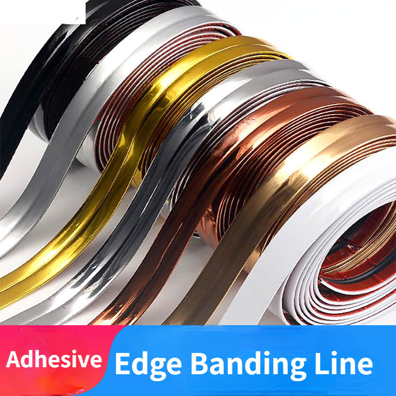 สติกเกอร์กรอบกระจก PVC ลายเส้นครึ่งวงกลม สีทอง มีกาวในตัว ยาว 1 เมตร สําหรับติดตกแต่งผนังบ้าน