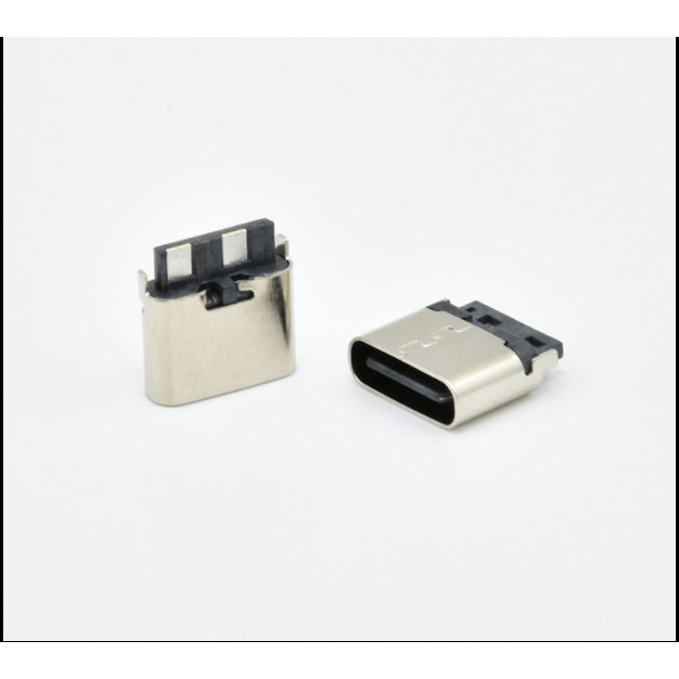 ซ็อกเก็ตเชื่อมต่อ TYPE-C ตัวเมีย USB 2P TYPE H6.5 มม. TYPE-C 3.1 ชาร์จเร็ว TYPE-C 2P