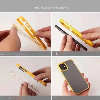 POPPA ส่งจากไทย 3 In 1 เคสโทรศัพท์มือถือนิ่ม กันกระแทก สําหรับ iPhone 14 13 12 11 Promax 7 8 Plus X XR XSMax SE#2010