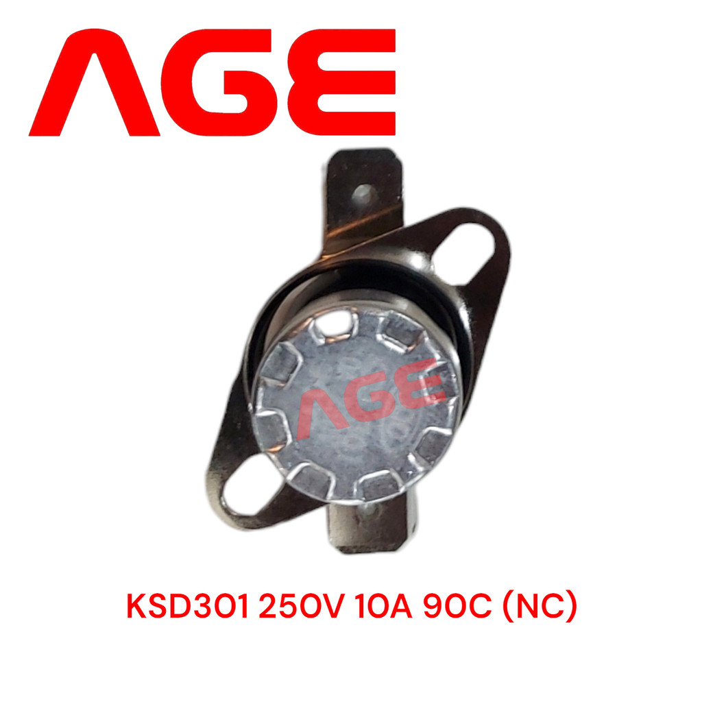 KSD301 เทอร์โมสตัท 250V 10A 90C (NC Type)