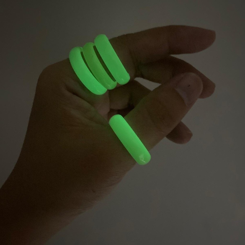 แหวนมณีจันทราแหวนเรืองแสง สุริยันจันทรา หินธรรมชาติ R.FLU