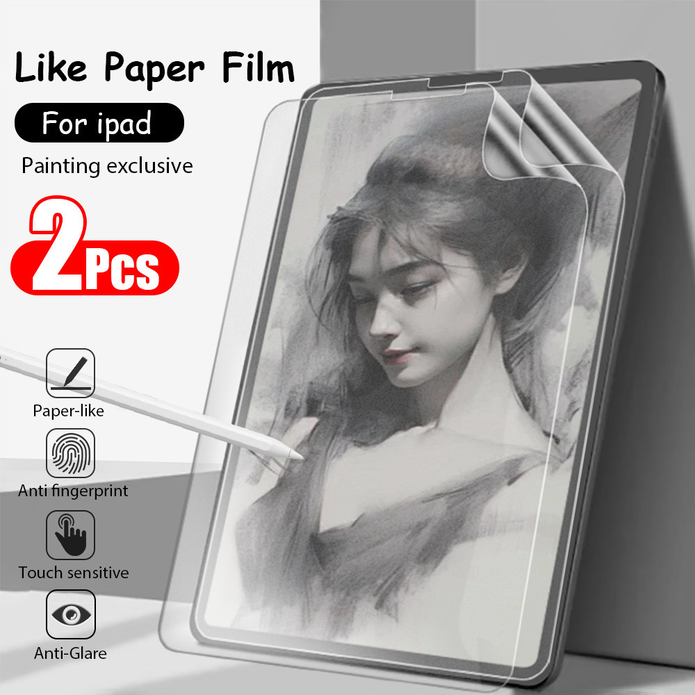 ฟิล์มกันรอยหน้าจอ เนื้อแมตต์ สําหรับ Ipad Pro 12 9 12.9 11 10 10th 9th 8th Air 5 4 3 7th 6th Mini 6 2 ชิ้น