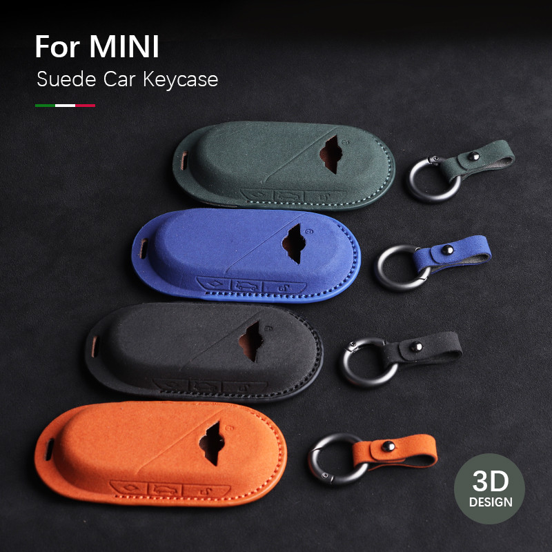 หนังฝาครอบรถสําหรับ Mini U25 J01 J05 F65 F66 2024 2025 Fob Suede Protector รถอุปกรณ์เสริม