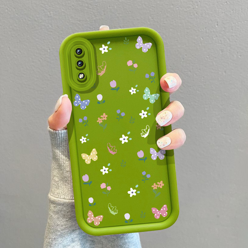 SAMSUNG แฟชั่นผีเสื้อดอกไม้chanเคสโทรศัพท์สําหรับsamsung Galaxy A12 A13 A14 A15 A20 A30 A21S A22 5G 